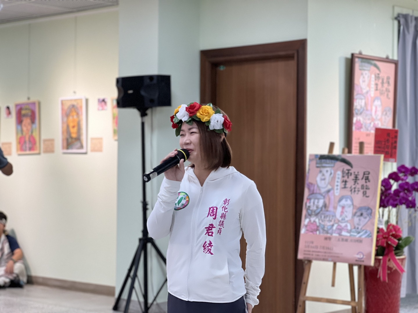 國聲「三五藝廊」03回展-社頭朝興國小師生美術展覽開幕茶會