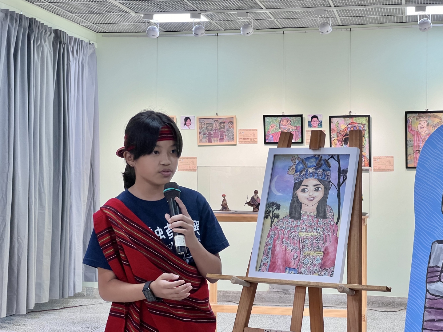 國聲「三五藝廊」03回展-社頭朝興國小師生美術展覽開幕茶會