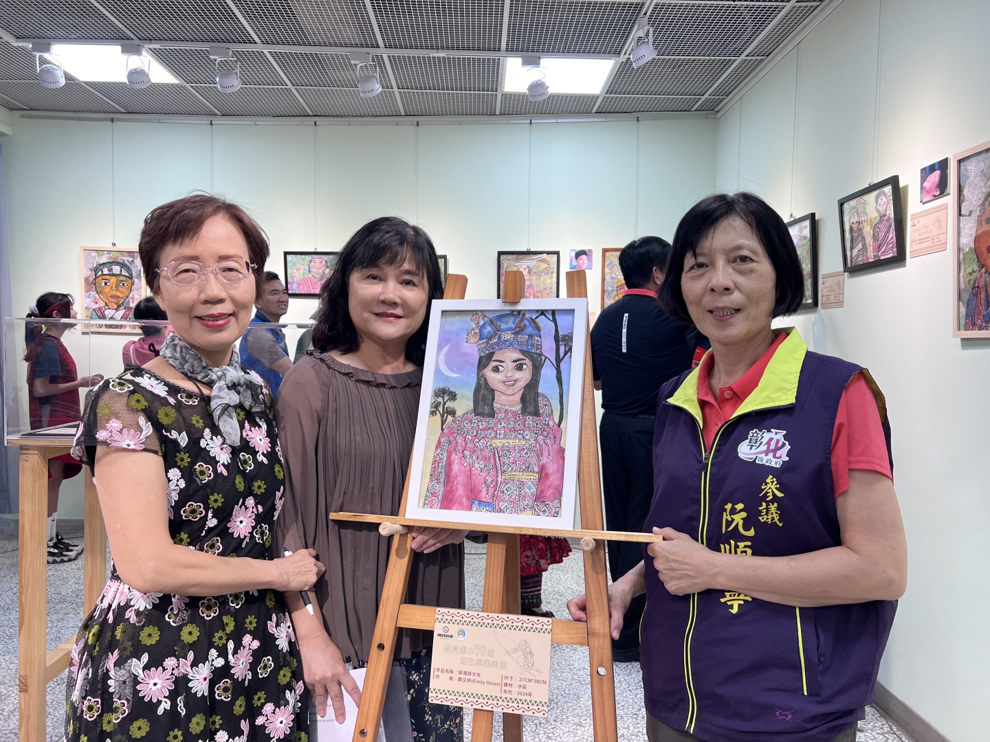 國聲「三五藝廊」03回展-社頭朝興國小師生美術展覽開幕茶會