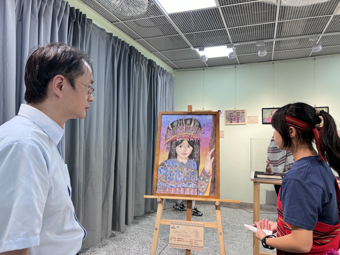 國聲「三五藝廊」03回展-社頭朝興國小師生美術展覽開幕茶會