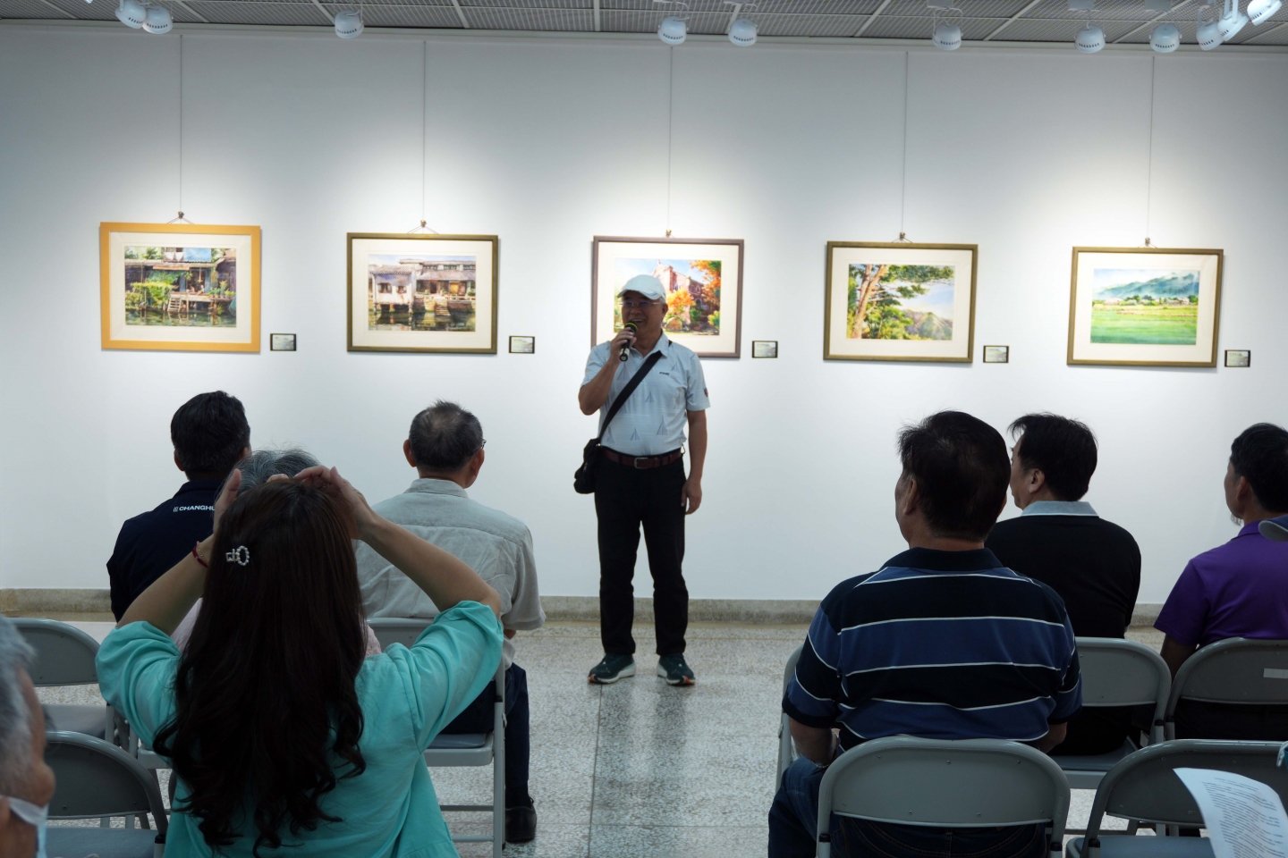 國聲電台 三五藝廊07回展《悠行漫步》曾培育風景水彩個展