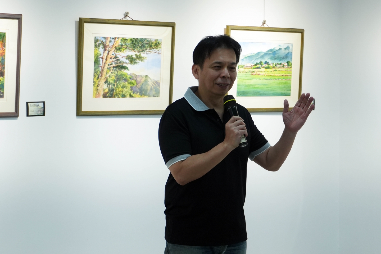 國聲電台 三五藝廊07回展《悠行漫步》曾培育風景水彩個展