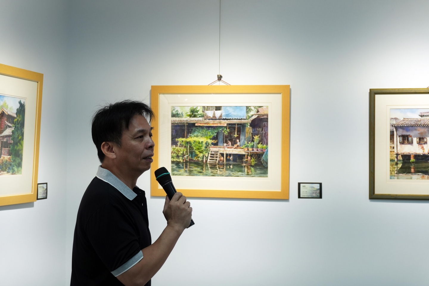 國聲電台 三五藝廊07回展《悠行漫步》曾培育風景水彩個展