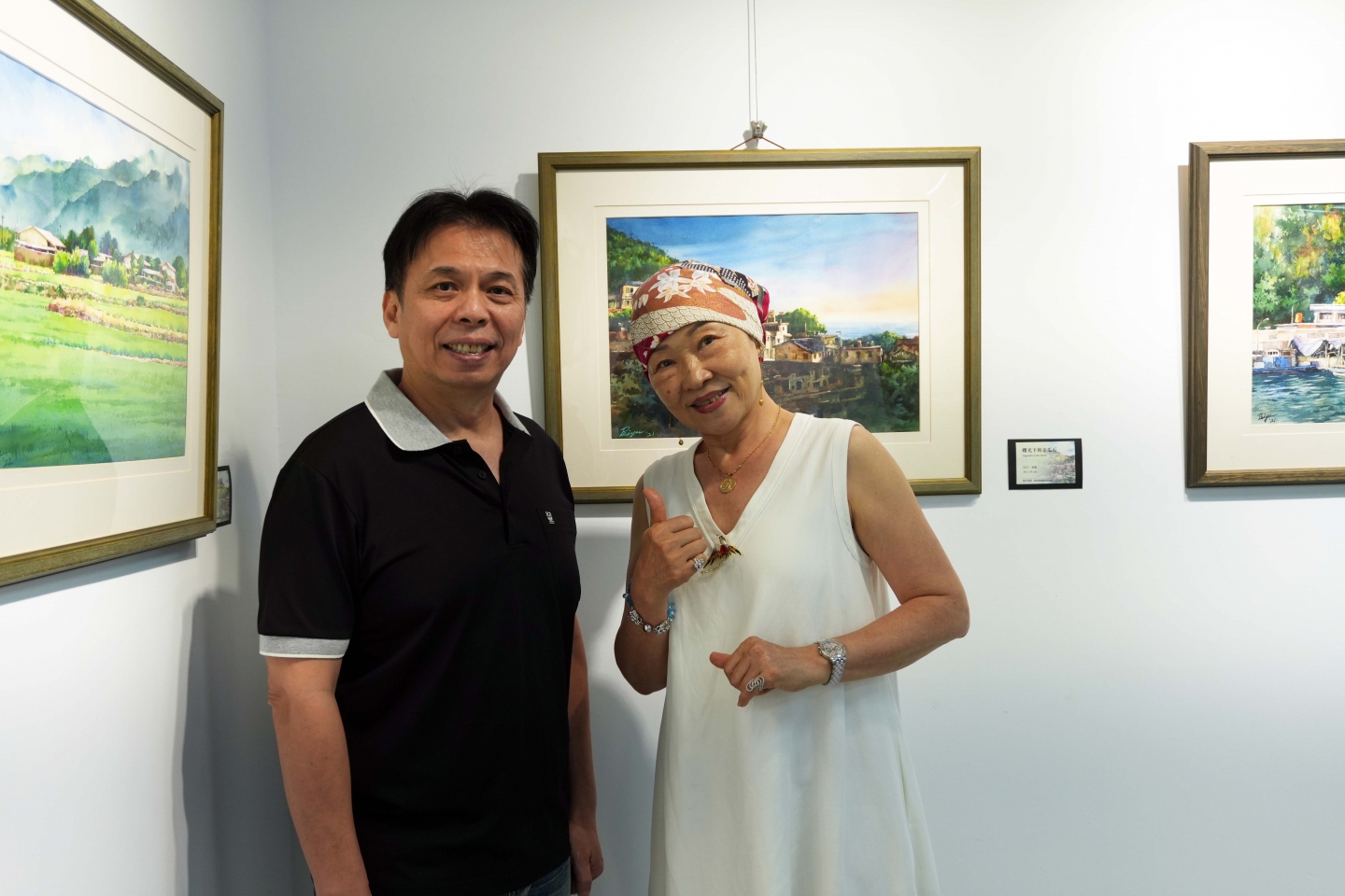 國聲電台 三五藝廊07回展《悠行漫步》曾培育風景水彩個展