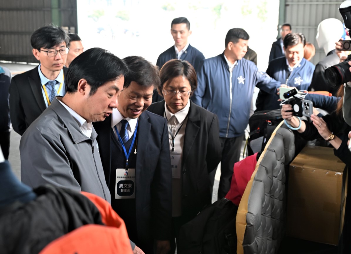 賴總統蒞臨彰化關心紡織產業 縣府籲中央加強支持傳統產業轉型